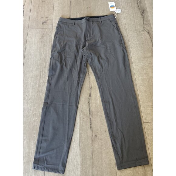 Vuori Other - Vuori Pants Mens 33x 32Gray Aim Chino Stretch Athletic Slim Fit Tapered V431 NWT